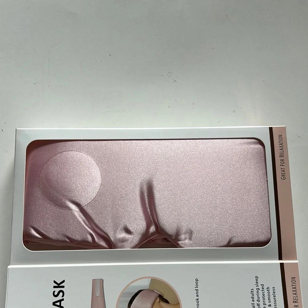 Pink Satin Eye Mask